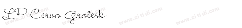 LP Cervo Grotesk字体转换